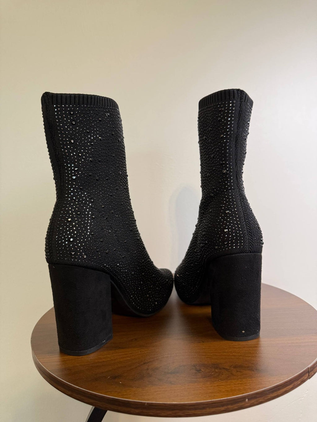 MIA Women’s Magdalena Knit Sock Dress Booties – Black – Size 7 – New in Box
