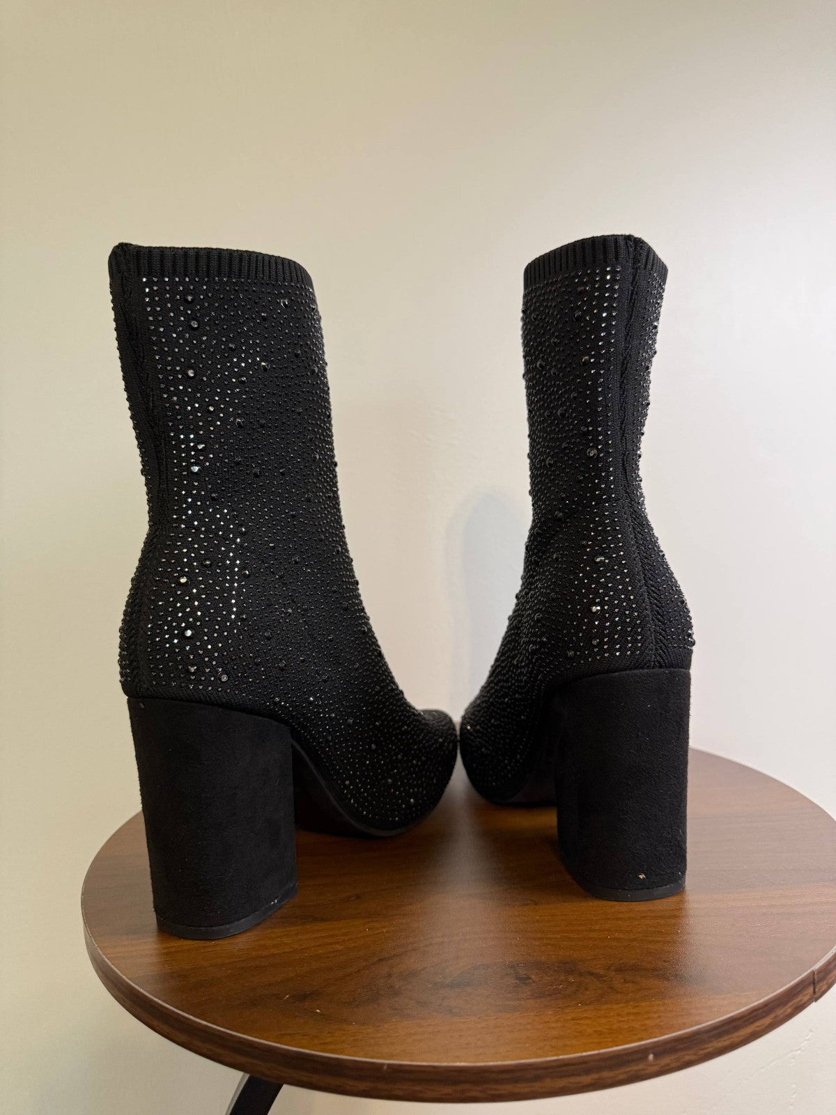 MIA Women’s Magdalena Knit Sock Dress Booties – Black – Size 7 – New in Box