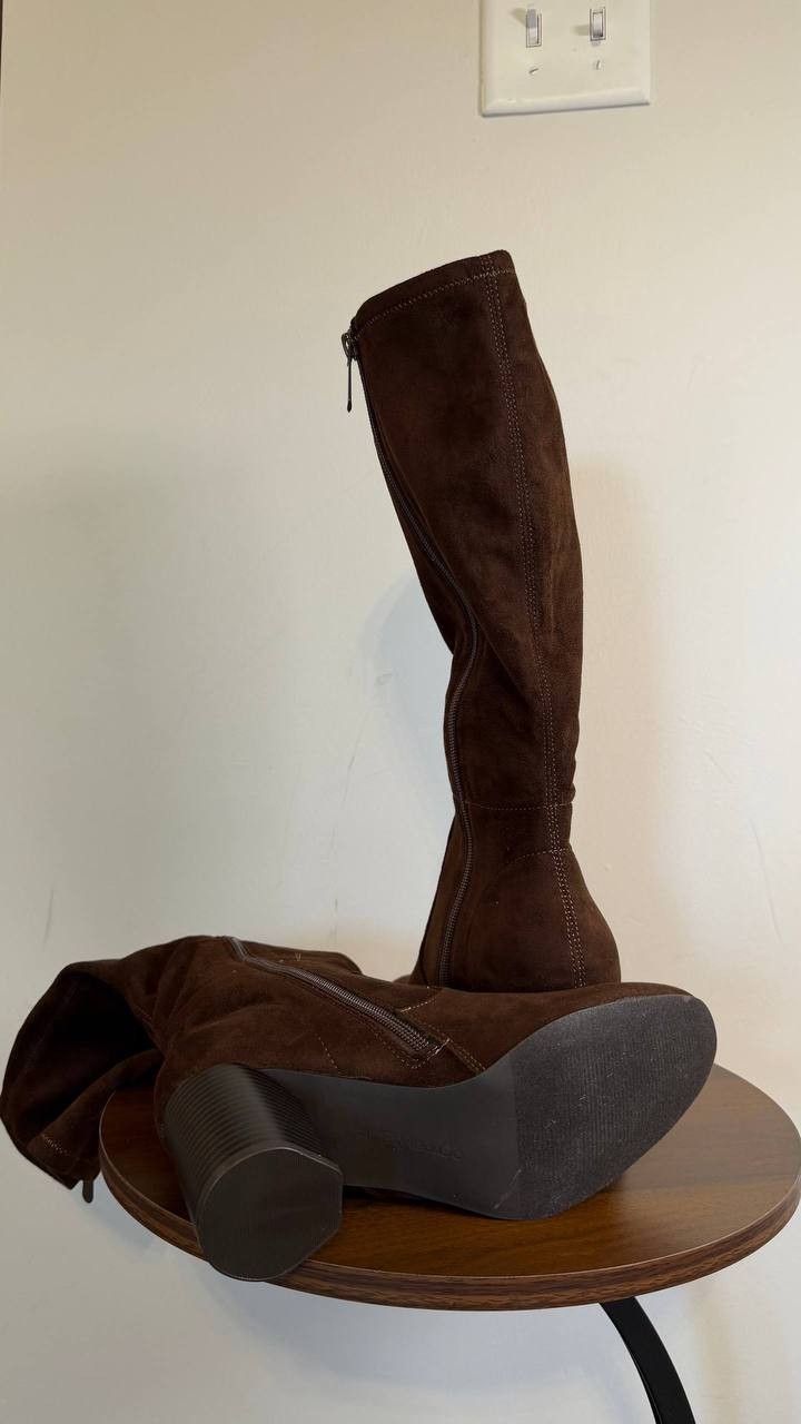 Style & Co Brysonn Boots 7M Dark Roast Microfiber Round Toe NIB msrp$89
