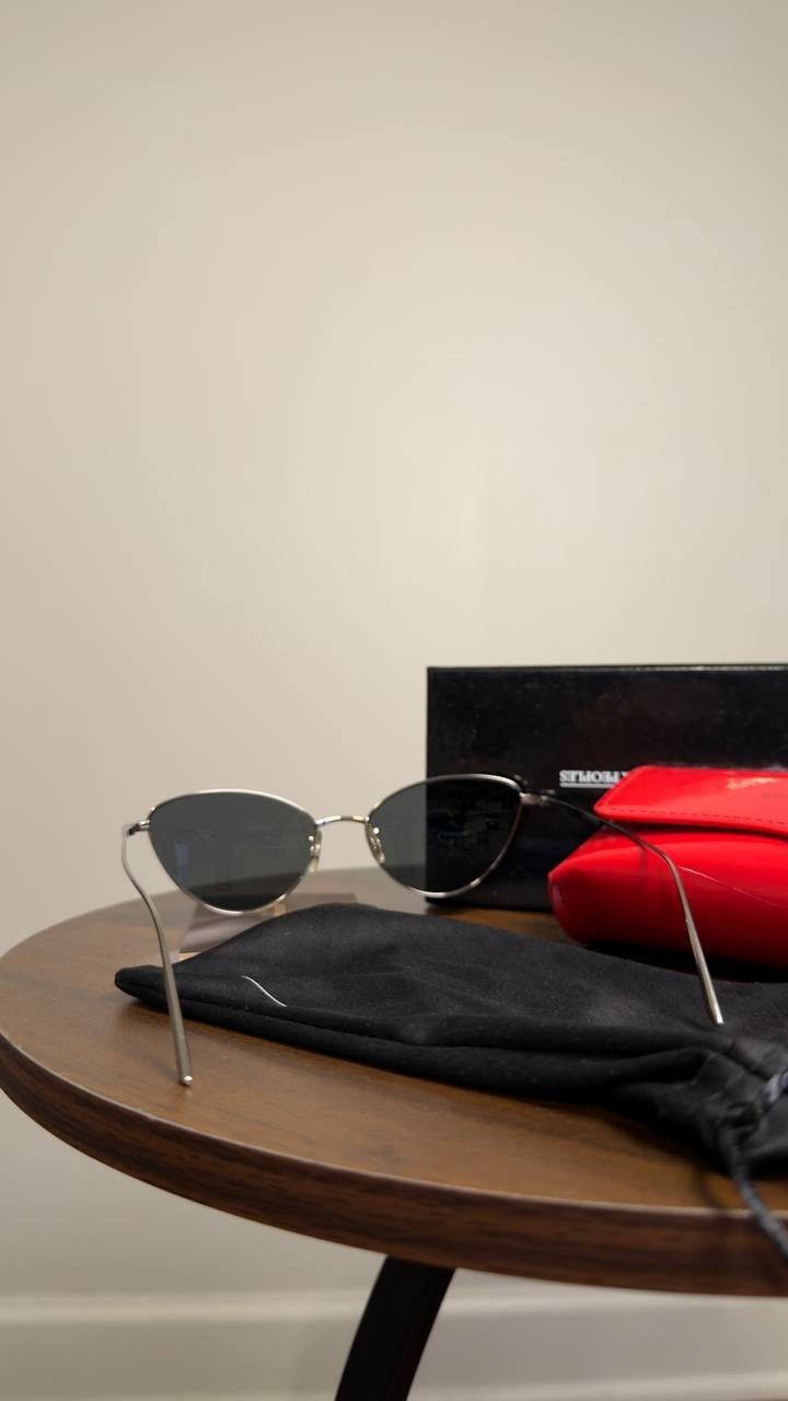 Oliver  Peoples  Cat‑Eye  Sunglasses  Matte  Black  OS  NWT  $511