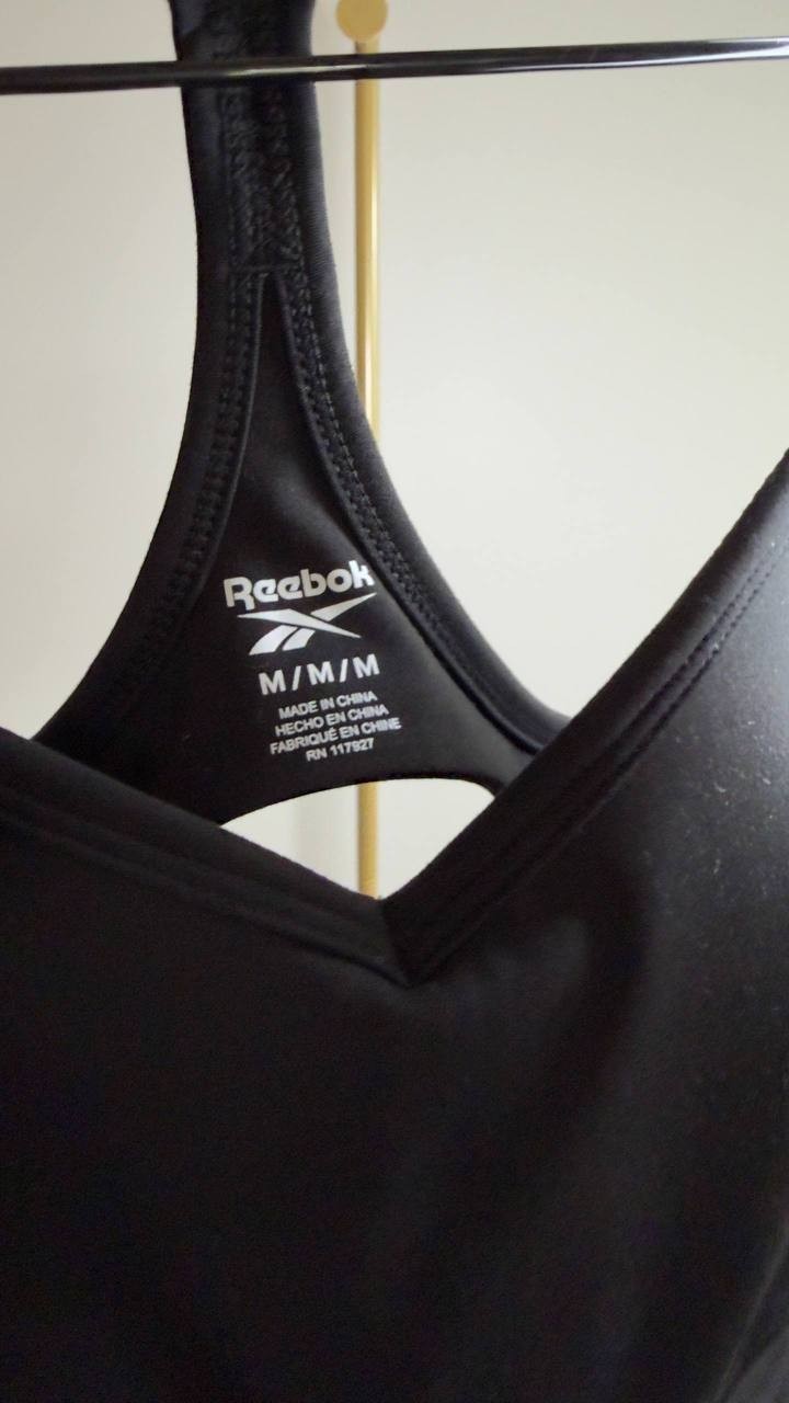 Reebok Workout Ready Sports Bra Black M NWOT $35