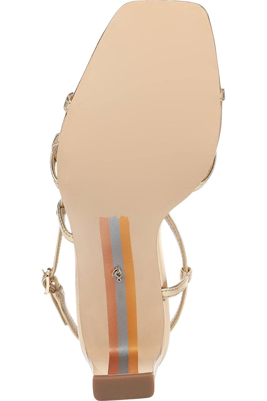 Sam Edelman Slingback Sandals Amber Gold 6.5 M Pre-Owned $140.00