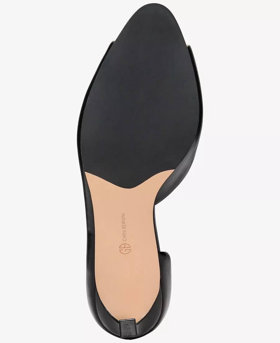 Giani Bernini Valorr Pumps 8M Black Leather Peep Toe d’Orsay NIB msrp$89.50