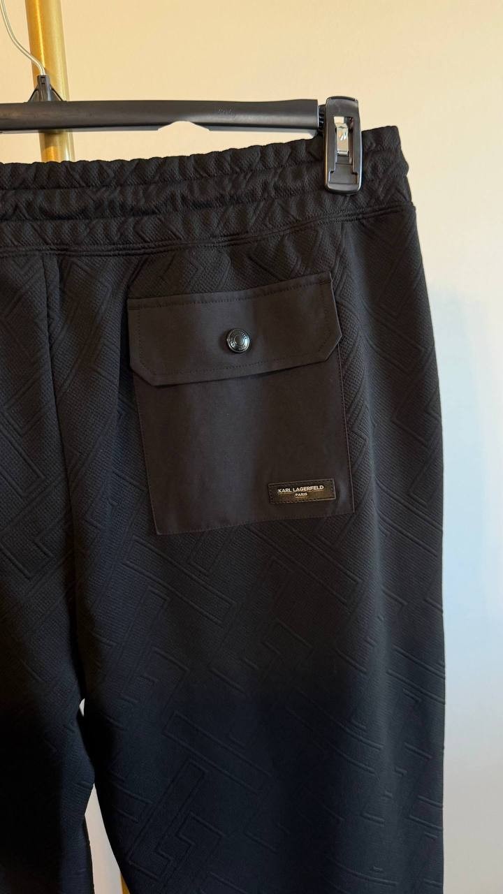 Karl Lagerfeld Paris Men’s Jacquard Knit Performance Joggers XL $99 NWT