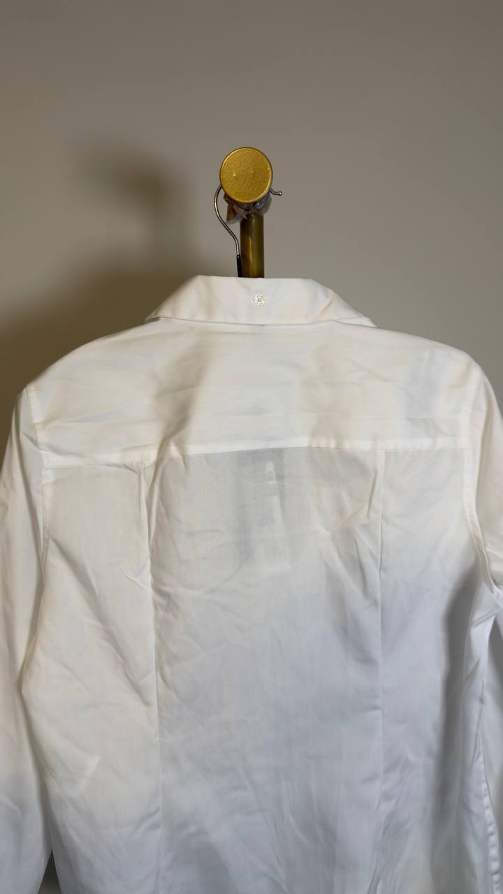 Jones New York Women’s Easy‑Care Button‑Up Shirt White PM NWT $79.50