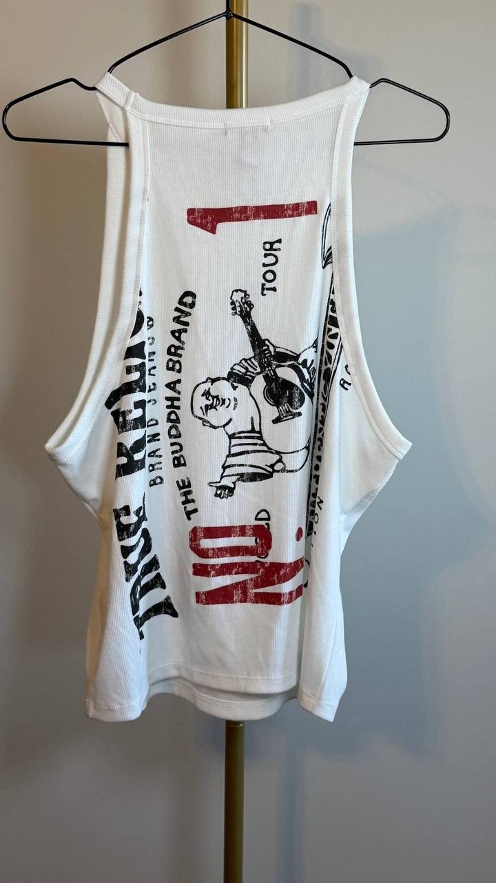 True Religion White Sleeveless Halter Vest Size XL NWT $59