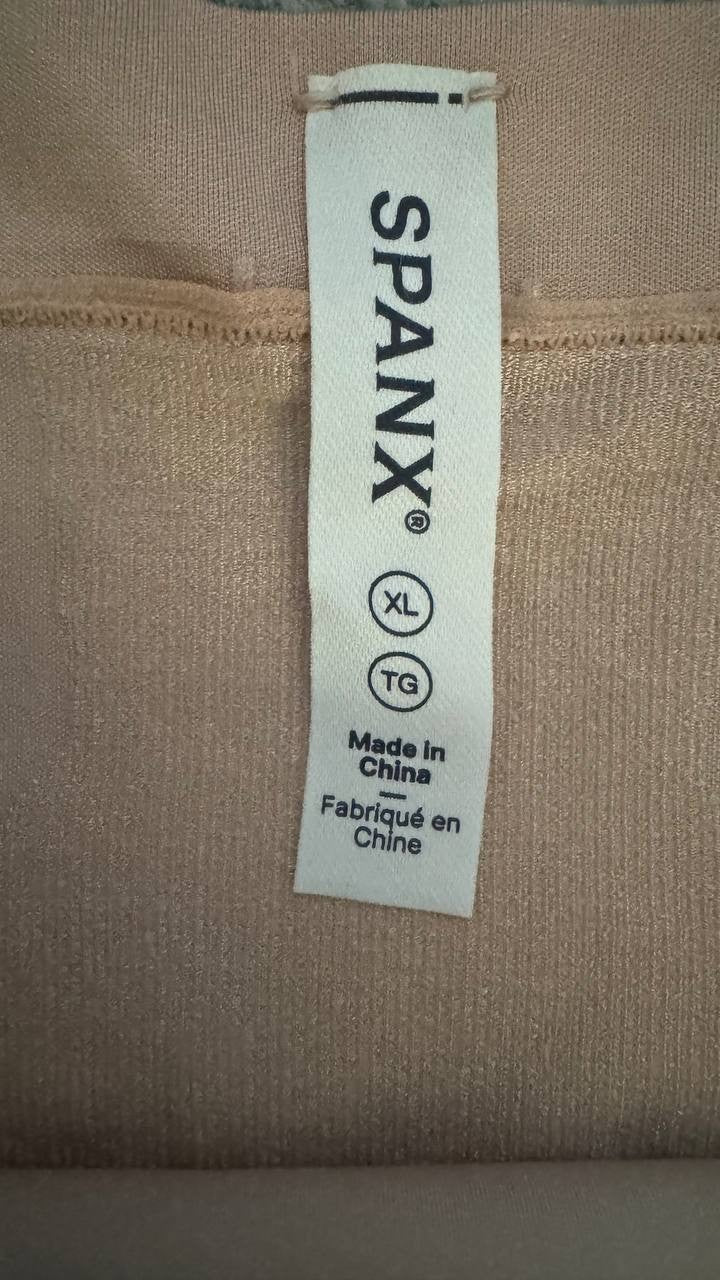 Spanx Mid-Thigh Shapewear Short, Nude XL - Firm Control, Seamless Smoothing