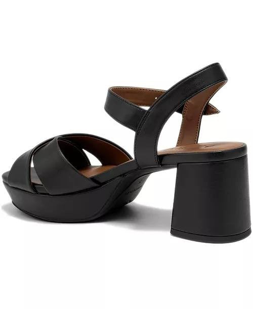 Aerosoles  Platform  Sandals  Black  7.5M  New  $99