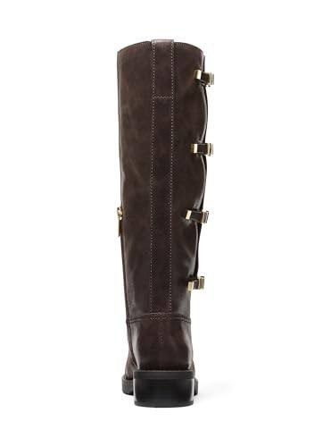 Michael Kors Block Heel Boots Chocolate 8 M New $295.00