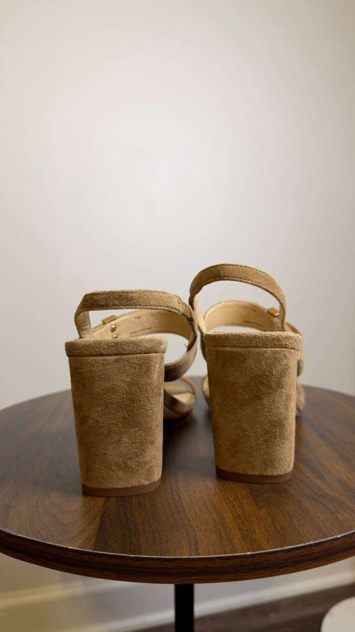 Veronica  Beard  Slingback  Sandals  Chestnut  7  M  Pre‑Owned  $395