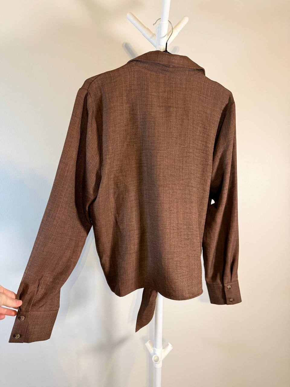 Floral&Ivy Brown Collared Blouse – Size M – NWT – $59