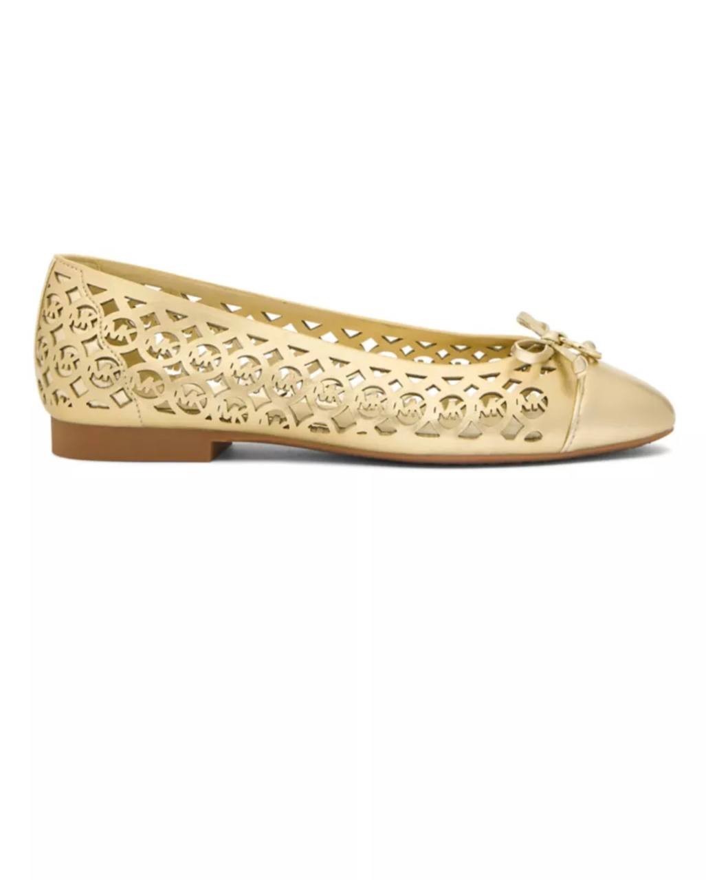 Michael  Michael  Kors  Ballet  Flats  Pale  Gold  7.5  M  New  $110