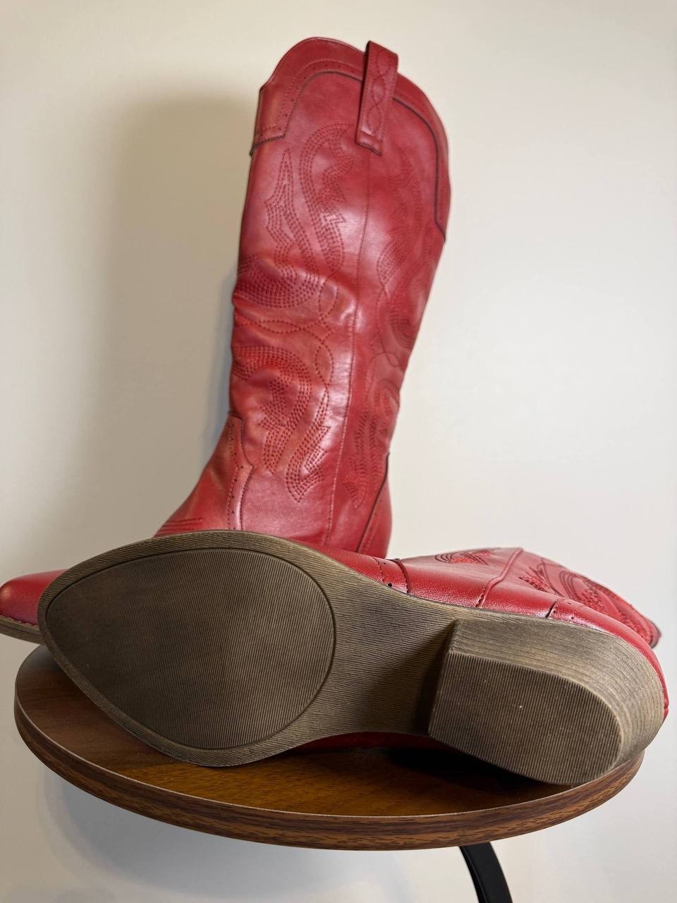 Sugar Two Step Western Boots – Red – Size 10M – Manmade – New in Box