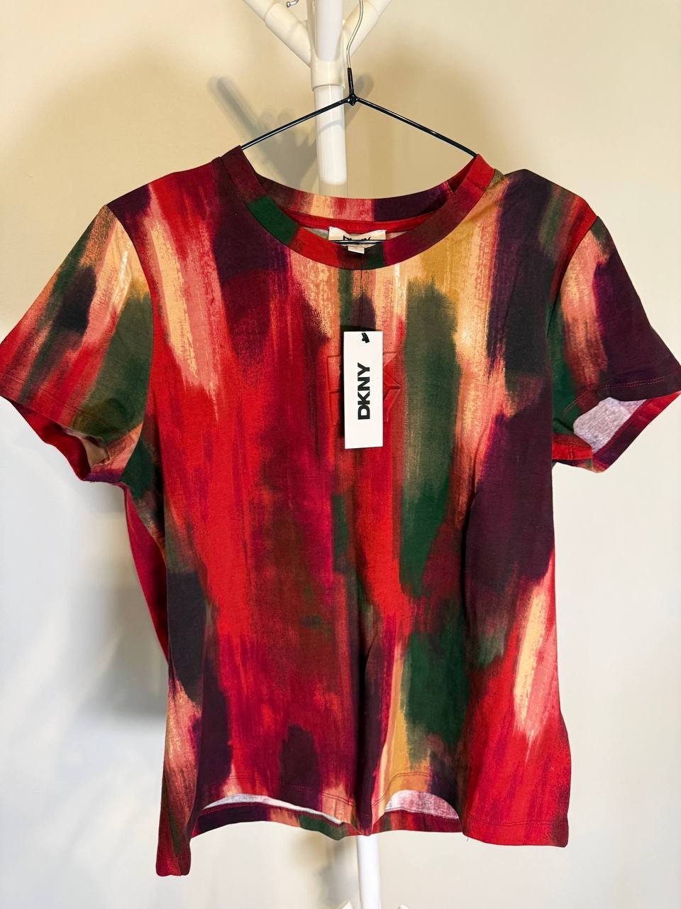 DKNY Women’s Abstract‑Print T‑Shirt – Size M – NWT – $89