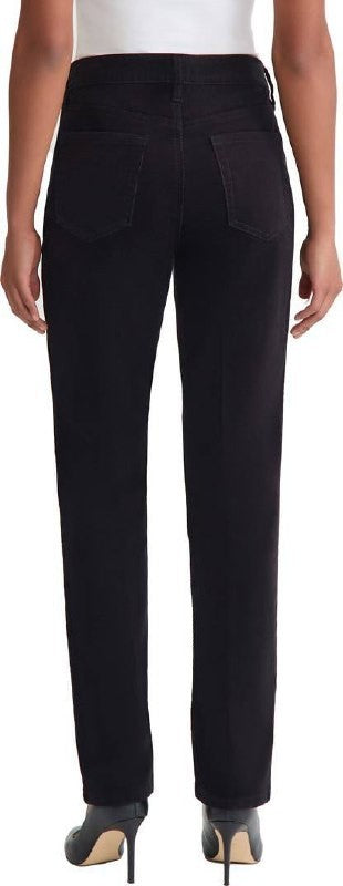 Jones New York Lexington Straight‑Leg Pants Black 10P/30 NWT Classic MSRP$69.50