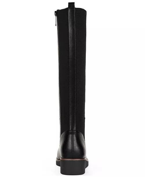Style & Co Cyruss Tall Boots 10M Black Wedge Round Toe Memory Foam NIB msrp$99