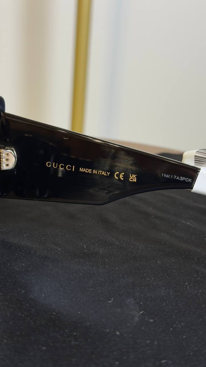 Gucci  Cat‑Eye  Sunglasses  Black  OS  NWT  $575