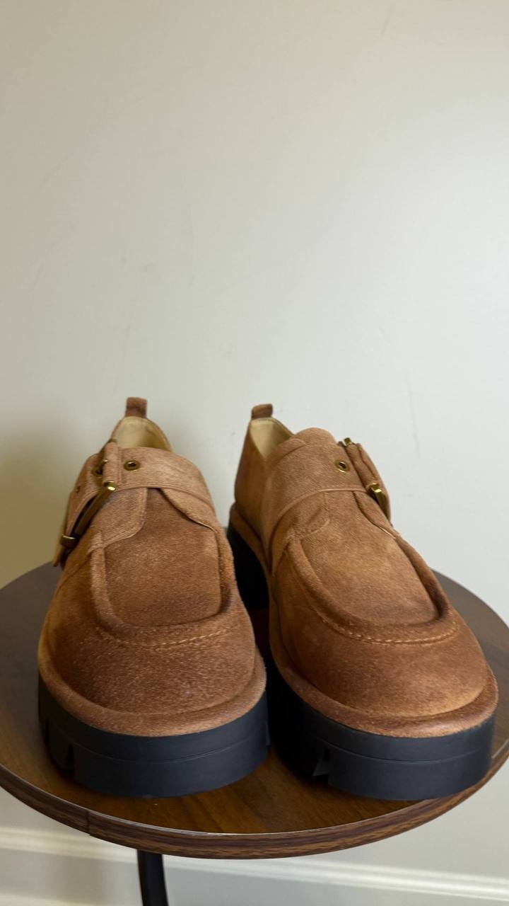 Michael Kors Brown Leather Loafers Size 9.5M Casual Chic Slip-On New in Box