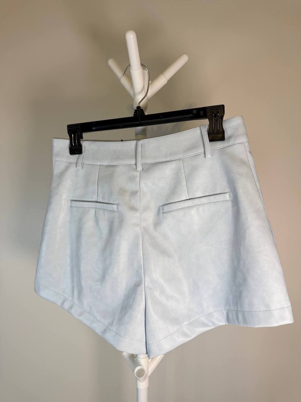 Avec Les Filles Sky‑Blue Velour Shorts – Size M – NWT – $79
