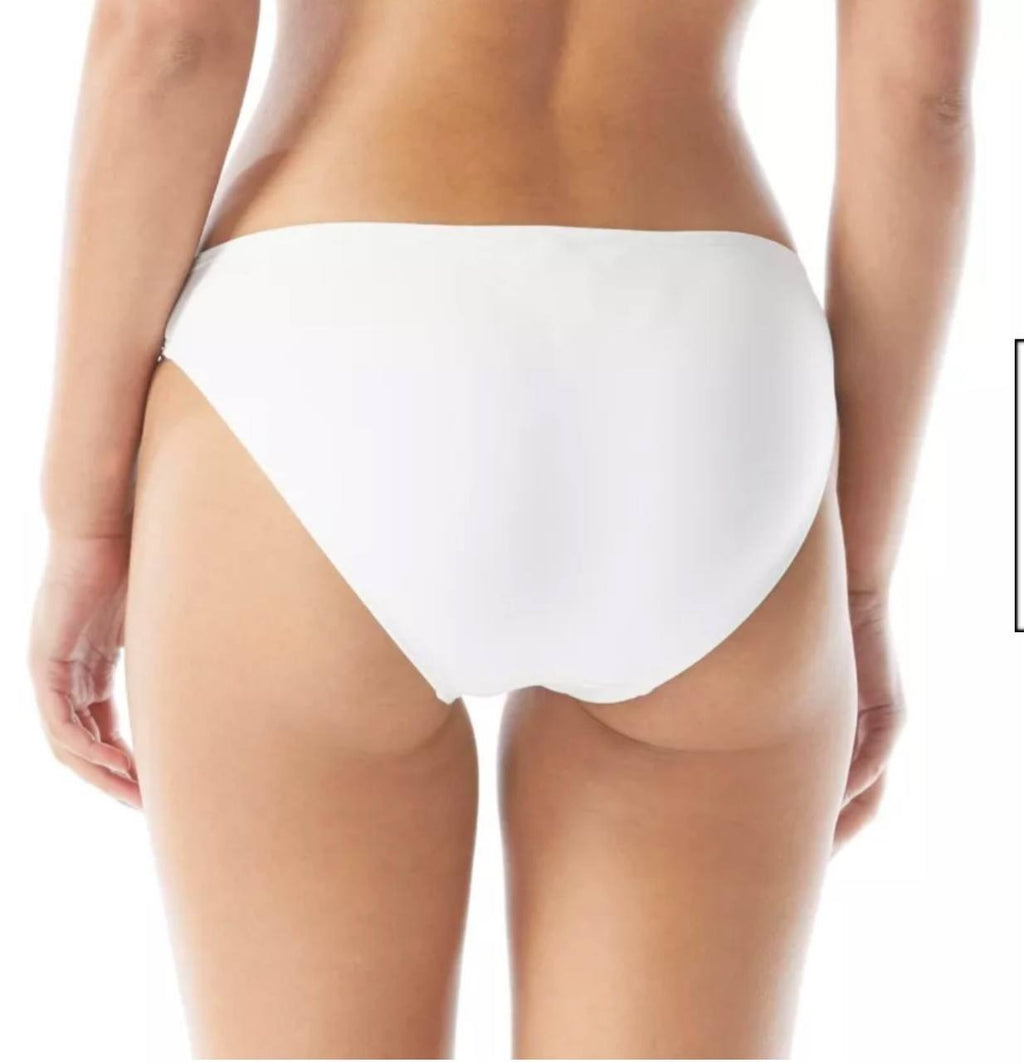 Michael Michael Kors Classic Bikini Bottom White M NWT $54