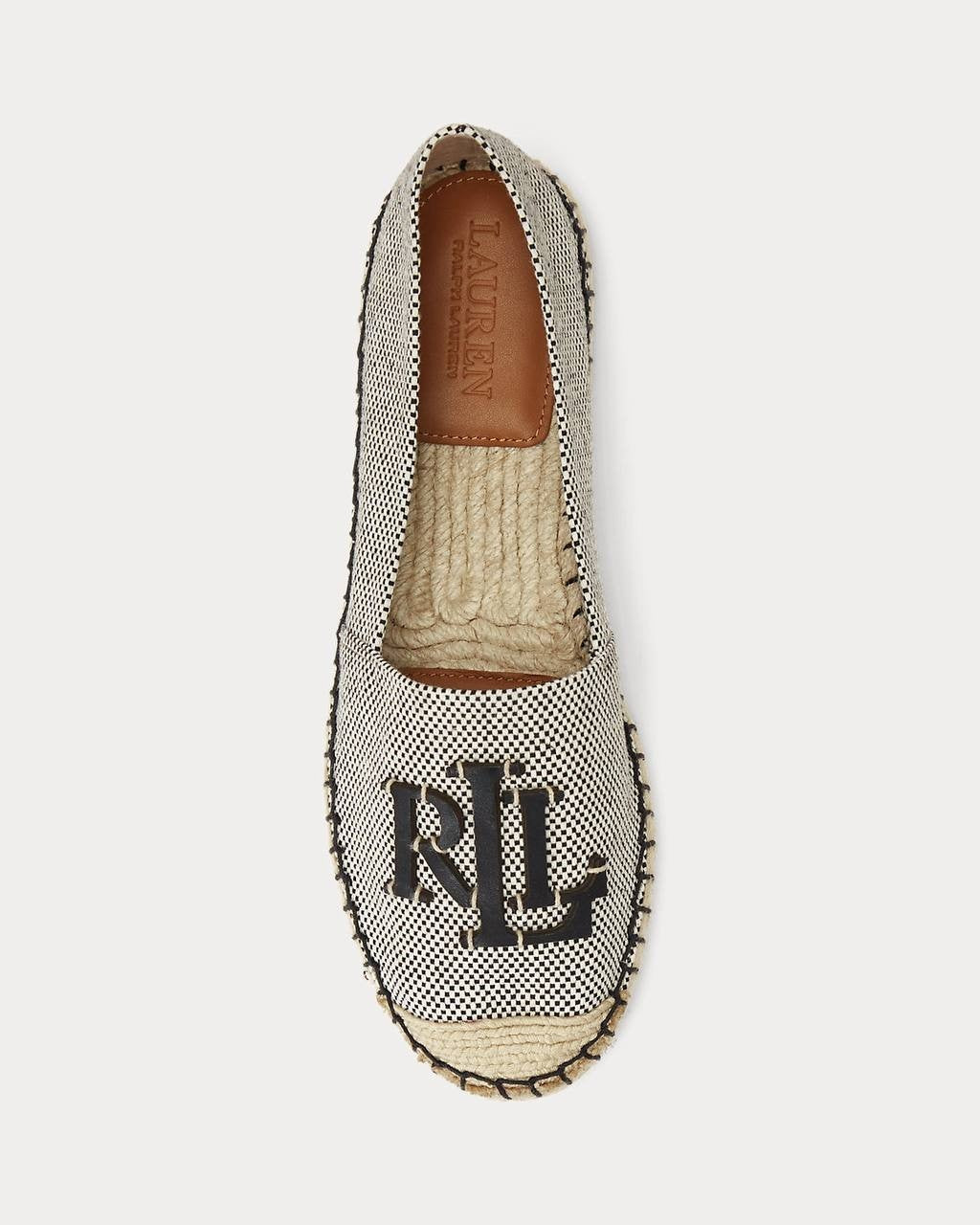 Lauren Ralph Lauren Espadrilles Natural/Black 10 B New $125.00