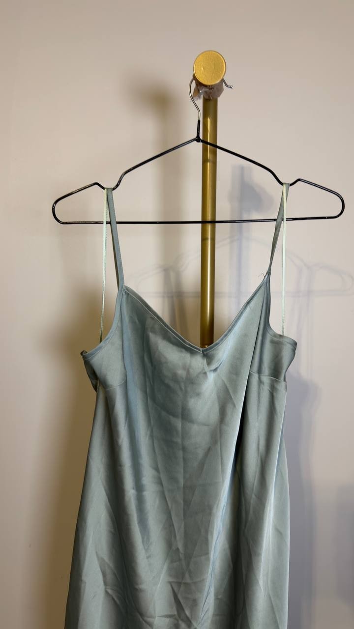 MSK Sweetheart Neck Slip Dress Mint Hint M NWT $69