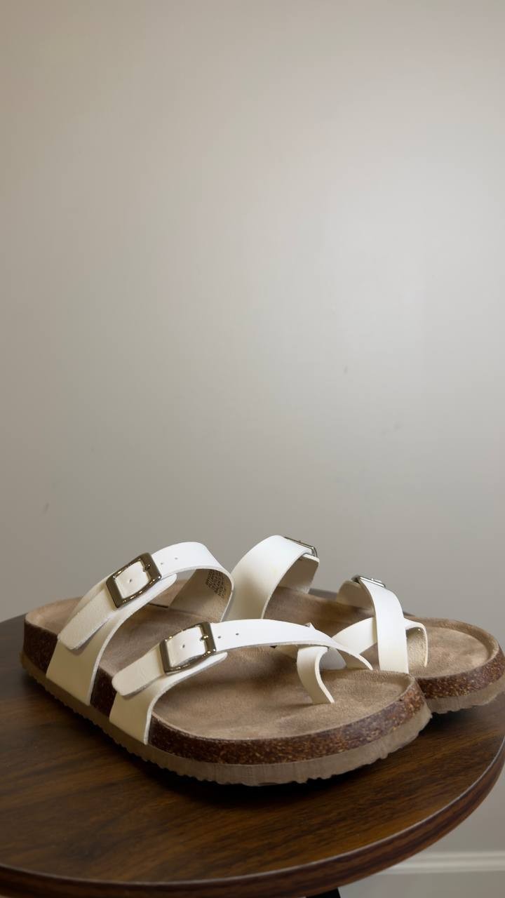 MaddenGirl Footbed Sandals White 7.5 New $55.00