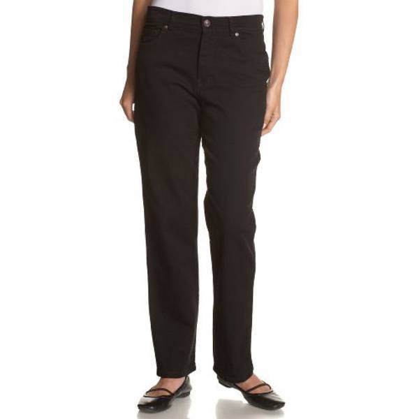 Gloria Vanderbilt Amanda Slimming Stretch Jeans Black 12PS NWT $52