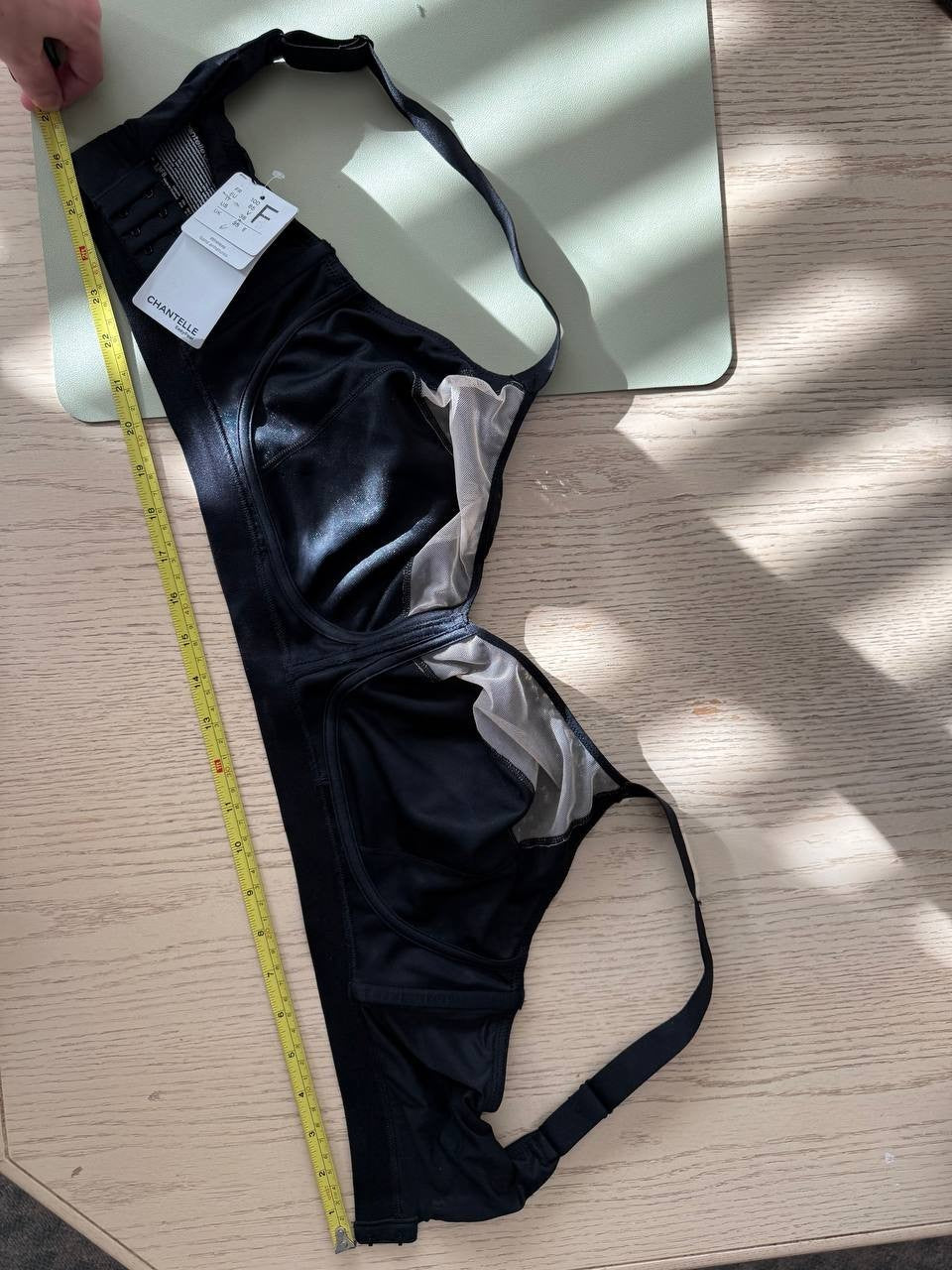 Chantelle Norah Comfort Underwire Bra Black Floral Lace Size 38E $88 NWT, France