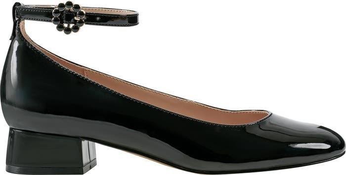 Bandolino Black Man‑Made Ankle Strap Pumps 8.5M NIB MSRP $89