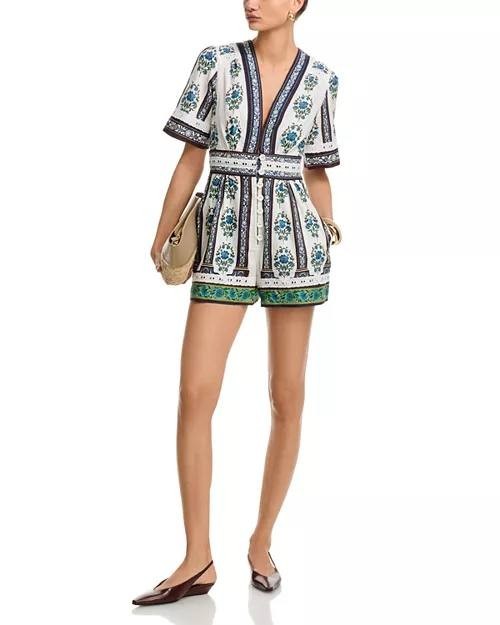 FARM Rio Manoela Off White Romper S NWT