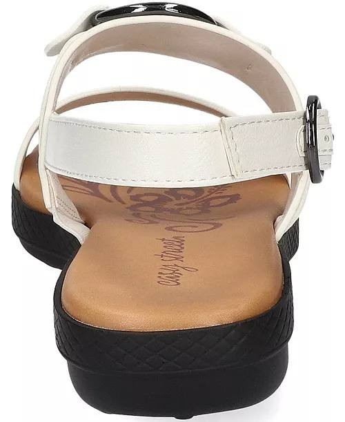 Easy  Street  Cohen  Slingback  Sandals  White  7W  New  $60