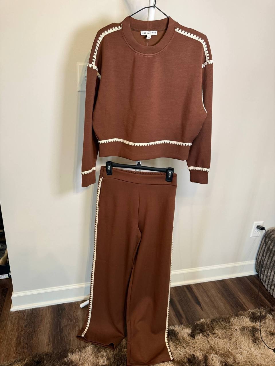 And Now This Petite Whipstitch Sweatshirt & Pants Set – Size PXS – NWT – $49,50