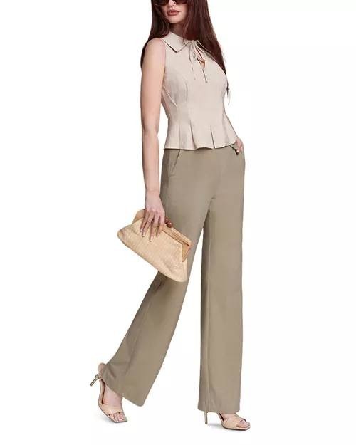 Avec Les Filles Women’s Slim Fit Pant Sage Size 0 NWT $128
