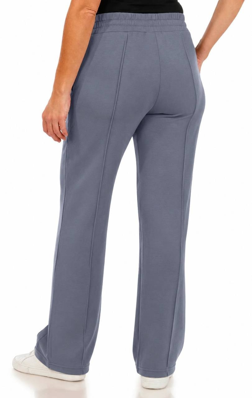 Jessica Simpson Softsculpt Pintuck Wide‑Leg Pants Grey M NWT $25