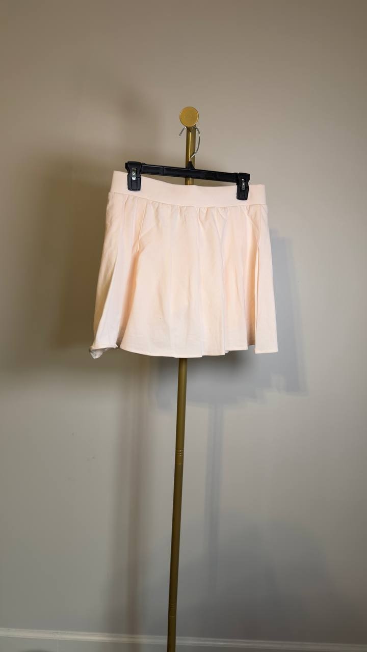 Guess Eco Suzanne Tennis Skirt – Knit Pique – High Rise – Pleated – Built‑In Sho