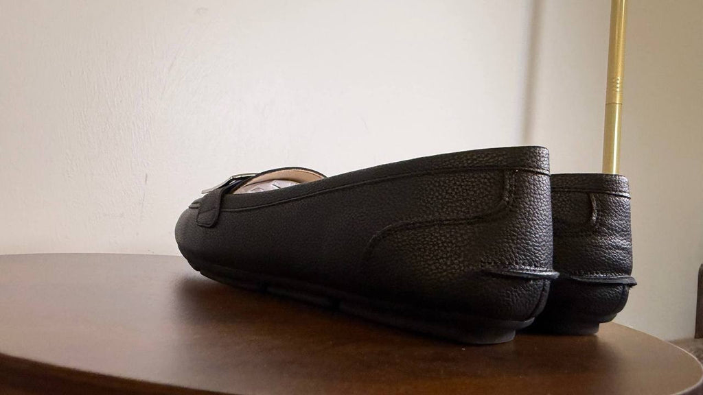 Calvin Klein Black Man‑Made Leather Slip‑On Loafers 7M New in Box $99