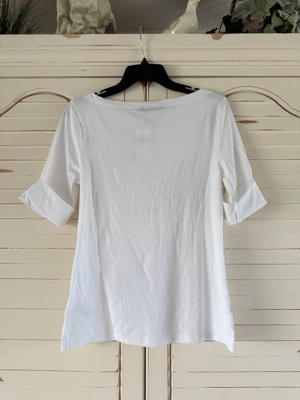 Lauren Ralph Lauren White Knit Top – Size L – NWT