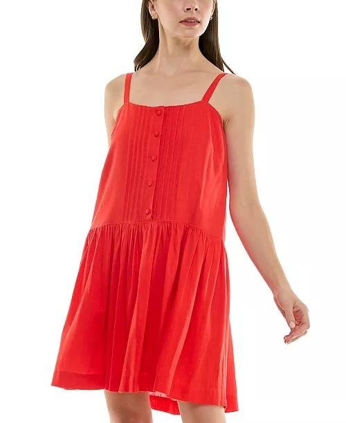 Taylor Drop‑Waist Sleeveless Mini Shift Dress Tomato 4 NWT $129
