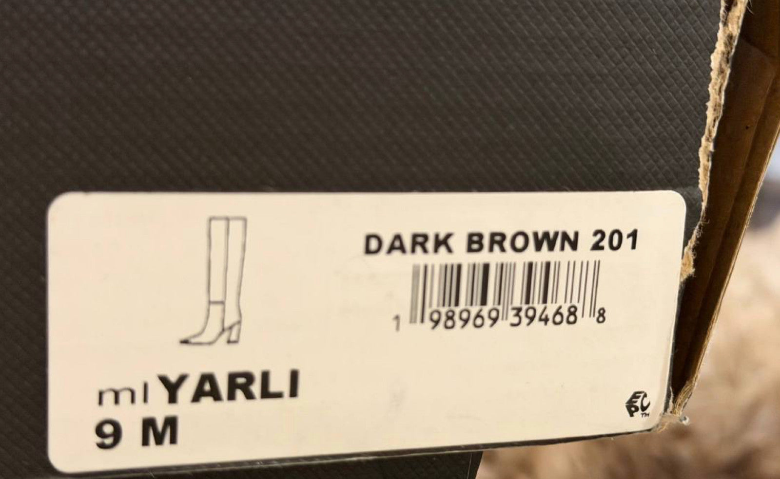 Marc Fisher LTD Yarli Boots 9M Dark Brown Leather Knee‑High  NIB msrp$299