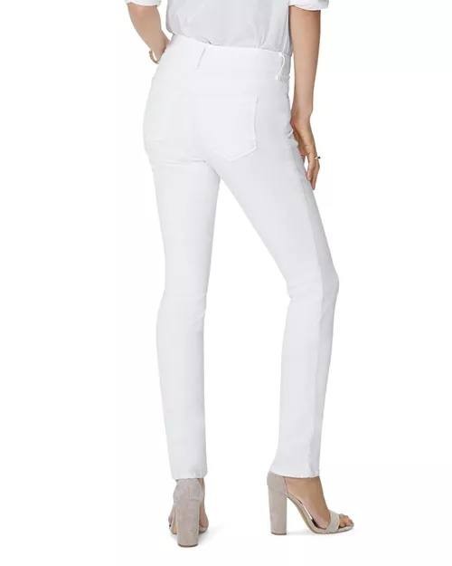 NYDJ Marilyn Straight Jeans – Optic White, Size 0P (Petite)