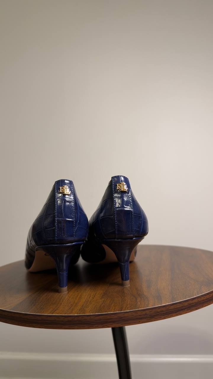 Lauren Ralph Lauren  Pointed Toe Pumps  Refined Navy  7B  New  $170
