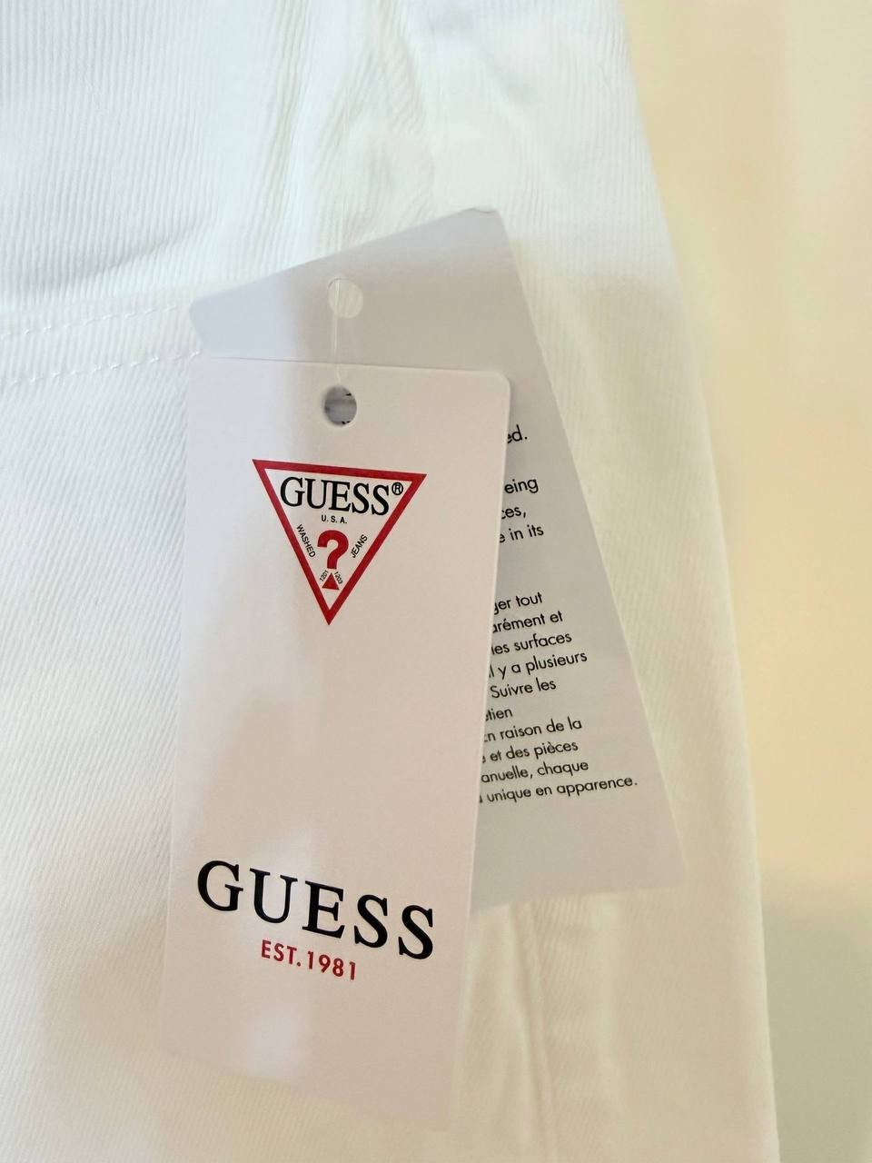 Guess Mardi Wide‑Leg Jeans – White – Size 28x32 – NWT – $138