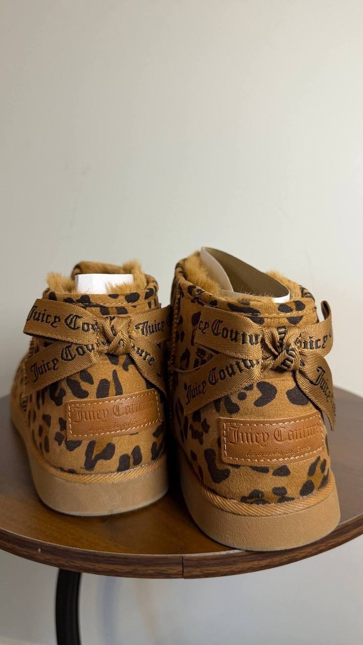 Juicy Couture Kelsey Booties 11 Leopard Round Toe Cold‑Weather NIB msrp$69