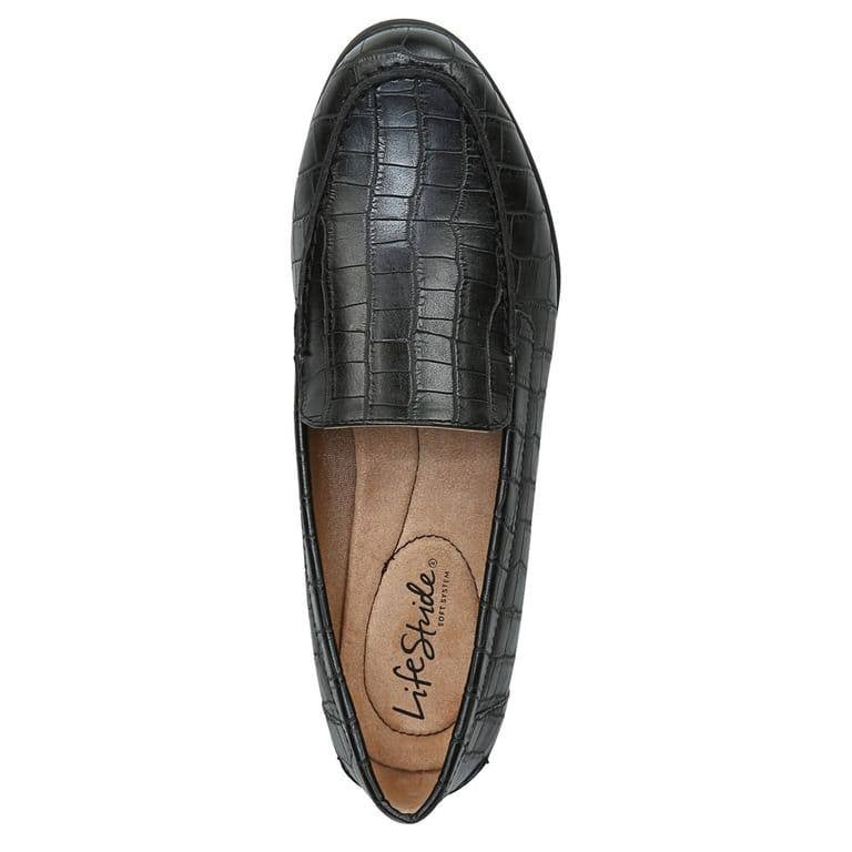 LifeStride Margot Women’s Loafer Black 6.5M Faux Leather $79.99 NWB
