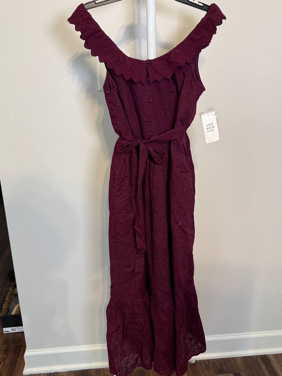 And Now This Petite Ruffled  Cotton  Maxi Dress – Size PET/PET– NWT – $69.50
