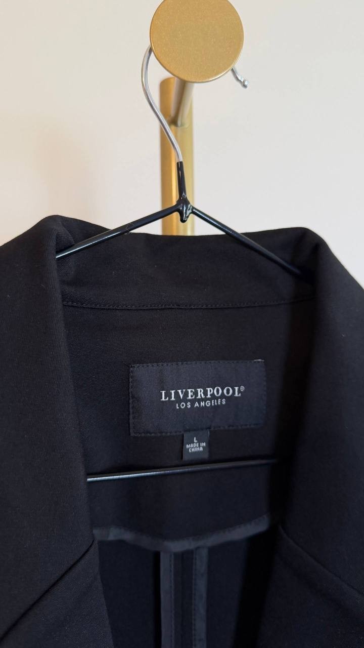 Liverpool Los Angeles Boyfriend Blazer Princess Darts Black Size L NWT need wash