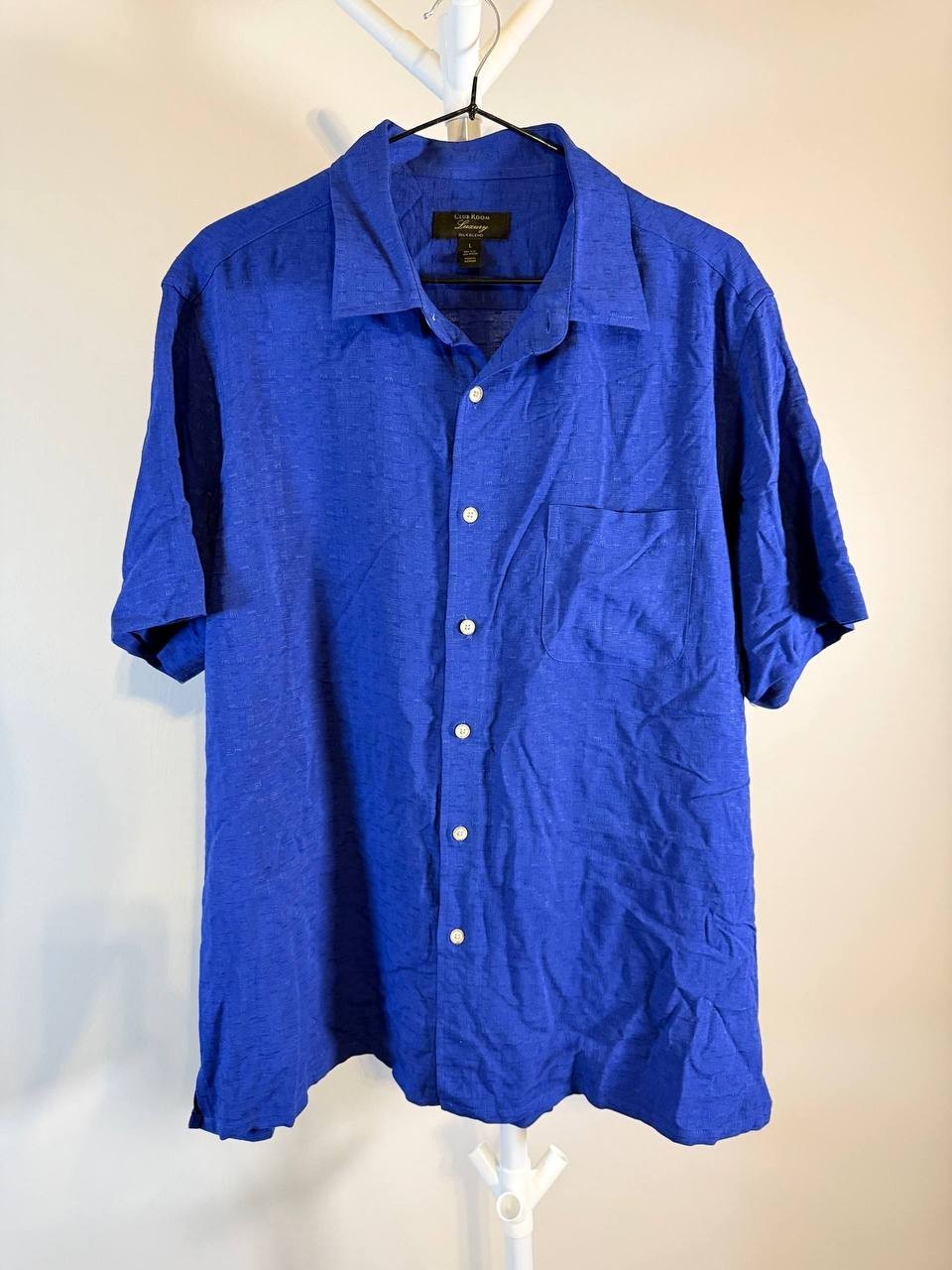 Club Room Men’s Wicker Silk Short‑Blue–Size L – NWT – $65