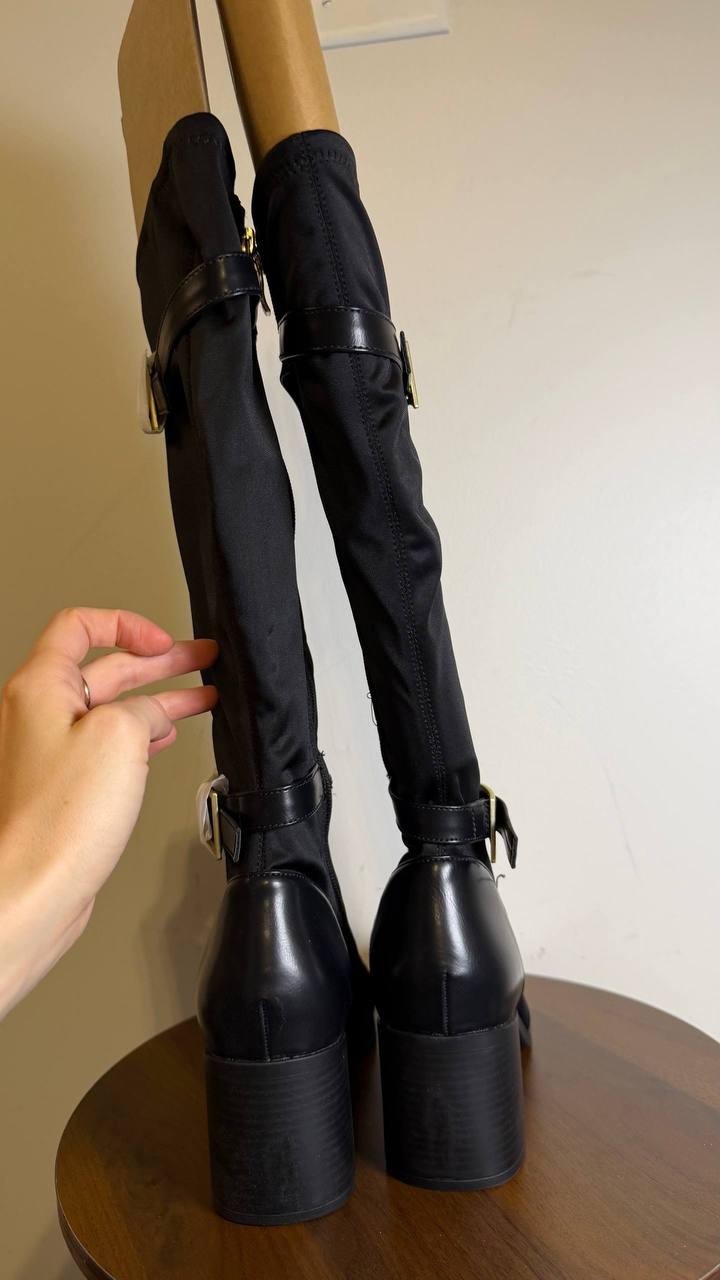 Journee Collection Gaibree Extra Wide Calf Riding Boots Black 9M NWB MSRP 110$