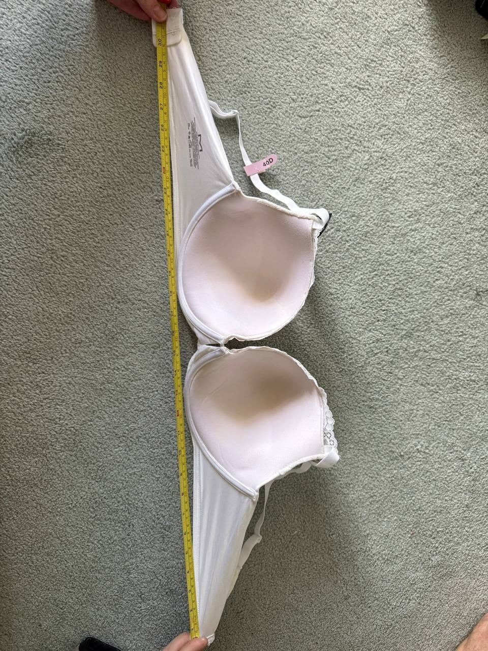 Maidenform Women’s Love the Lift Lace Demi Bra DM1195 White 40D Convertible